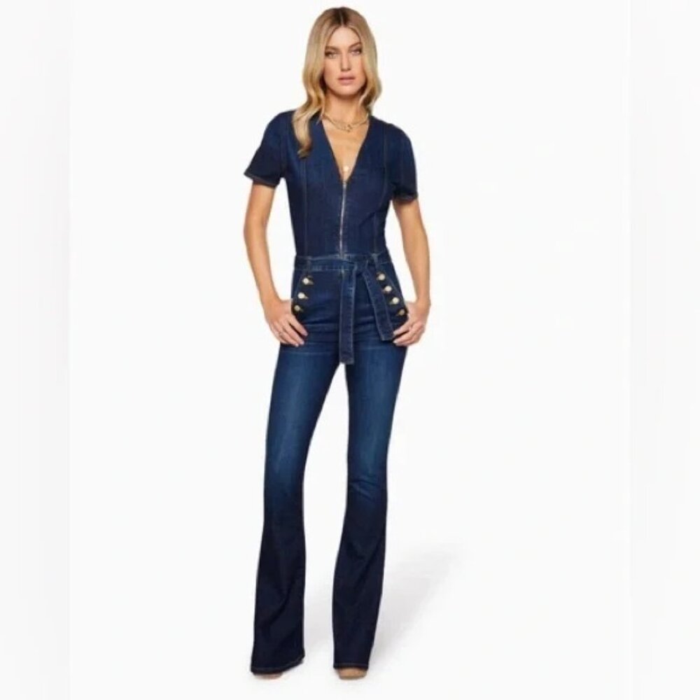 Ramy Brook Helena Denim Jumpsuite 30x30